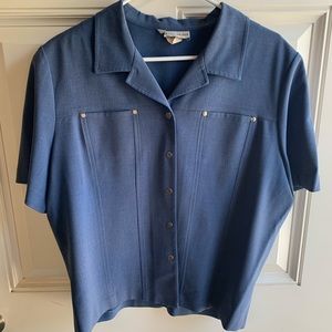 Lana Lee Petite Blue Blouse